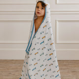 Premium Big Kid Hooded Towel - Speedster