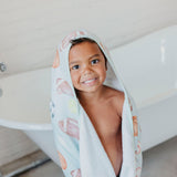 Premium Big Kid Hooded Towel - Sports Medley