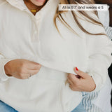 Women's Breastfeeding Sweatshirt - Blanc