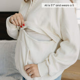 Women's Breastfeeding Sweatshirt - Blanc