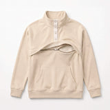 Women's Breastfeeding Sweatshirt - Chai