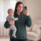 Women's Breastfeeding Fleece - Mosswood