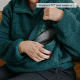 Women's Breastfeeding Fleece - Mosswood