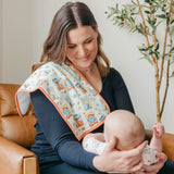 3 Pack Premium Burp Cloths - Sesame Street Varsity Friends