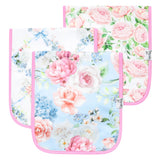 3 Pack Premium Burp Cloths - Genevieve
