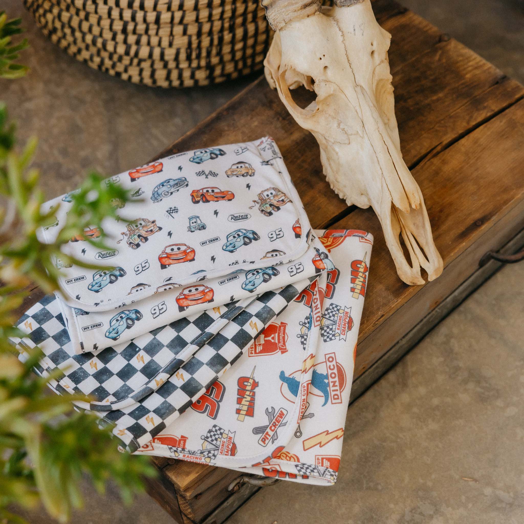 Burp Cloths Pixar Cars