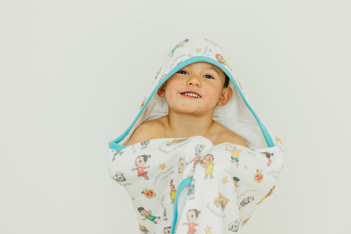 Premium Big Kid Hooded Towel - CoComelon Friends