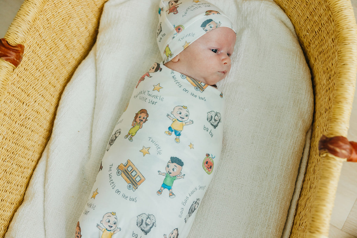 Knit Swaddle Blanket - CoComelon Friends