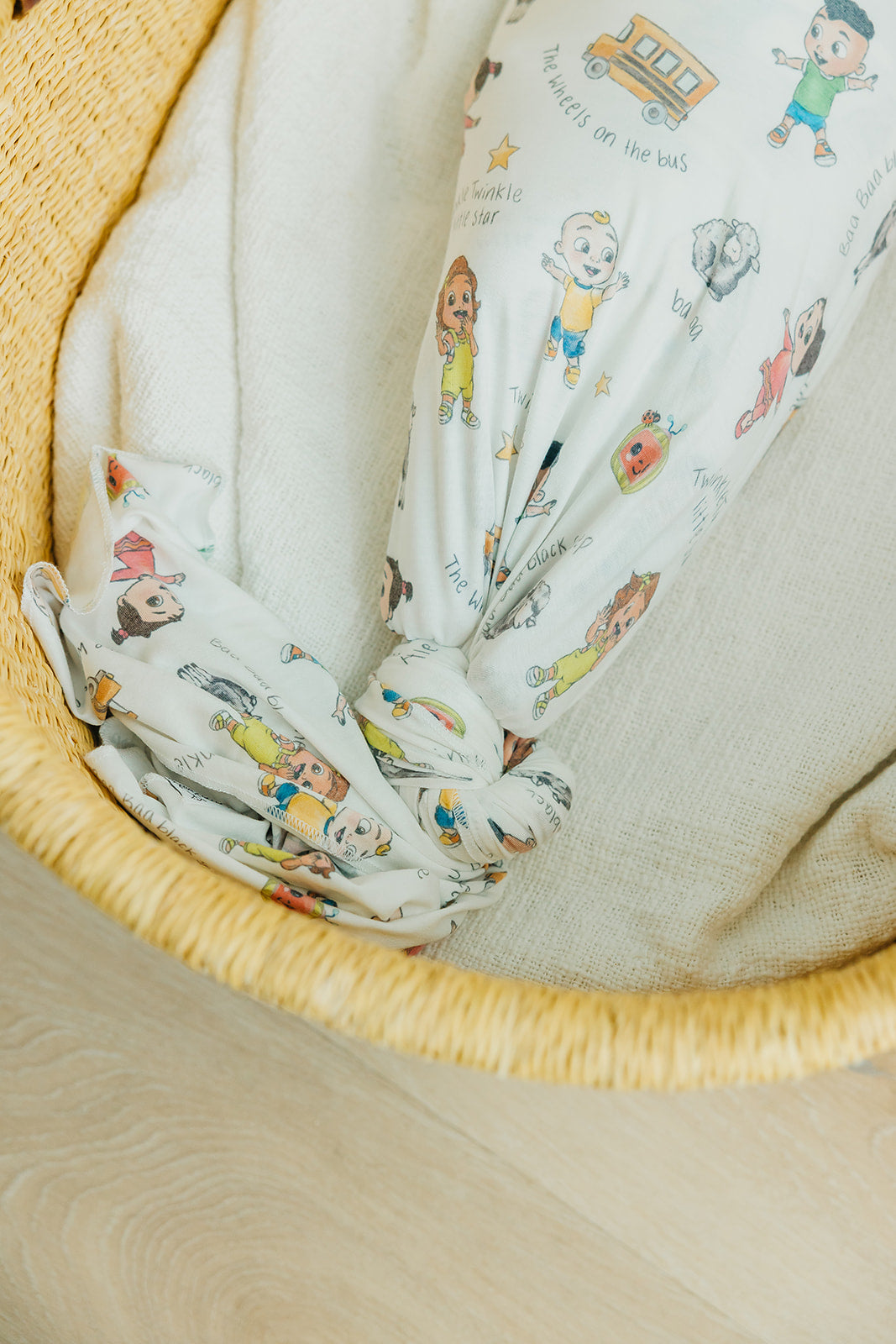 Knit Swaddle Blanket - CoComelon Friends