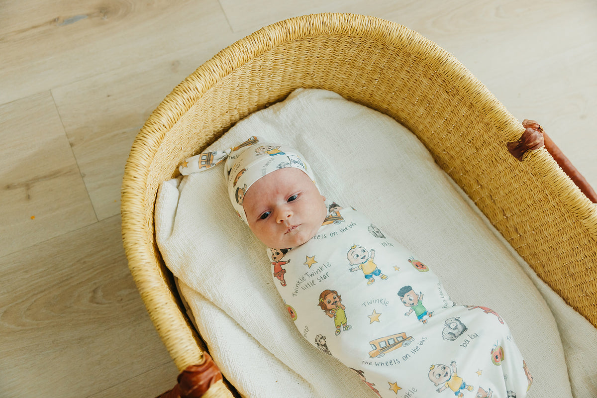 Knit Swaddle Blanket - CoComelon Friends