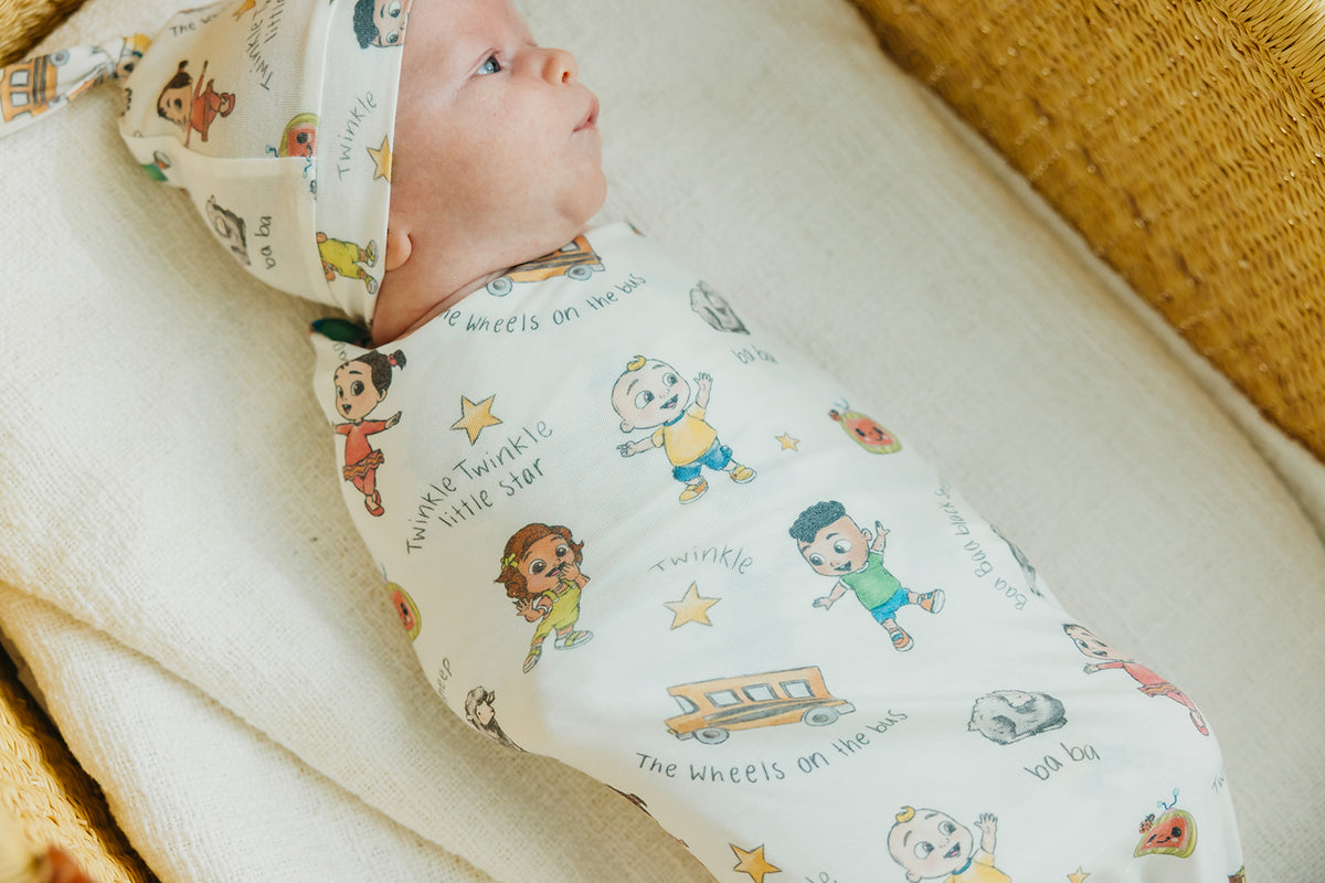 Knit Swaddle Blanket - CoComelon Friends