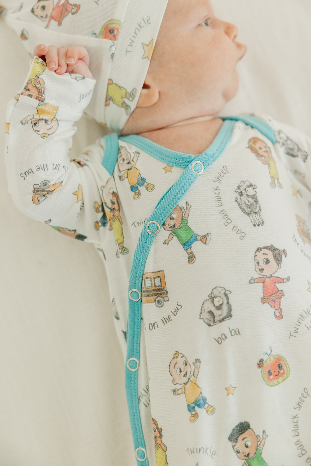 Newborn Knotted Gown - CoComelon Friends