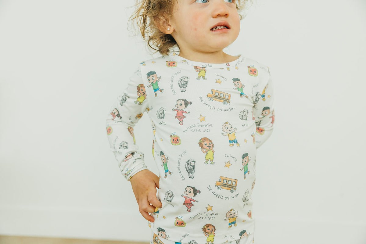 2pc Long Sleeve Pajama Set - CoComelon Friends