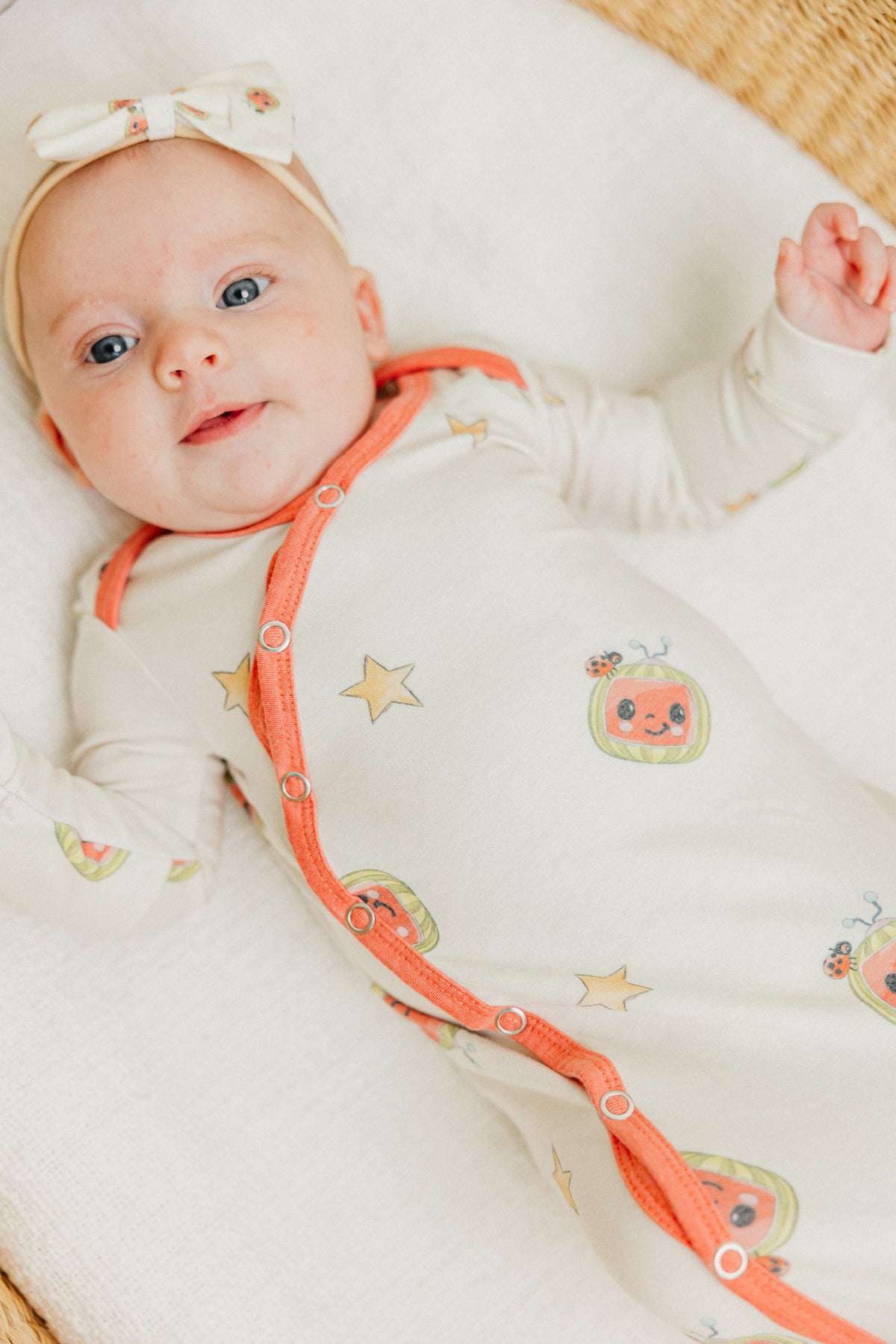 Newborn Knotted Gown - CoComelon