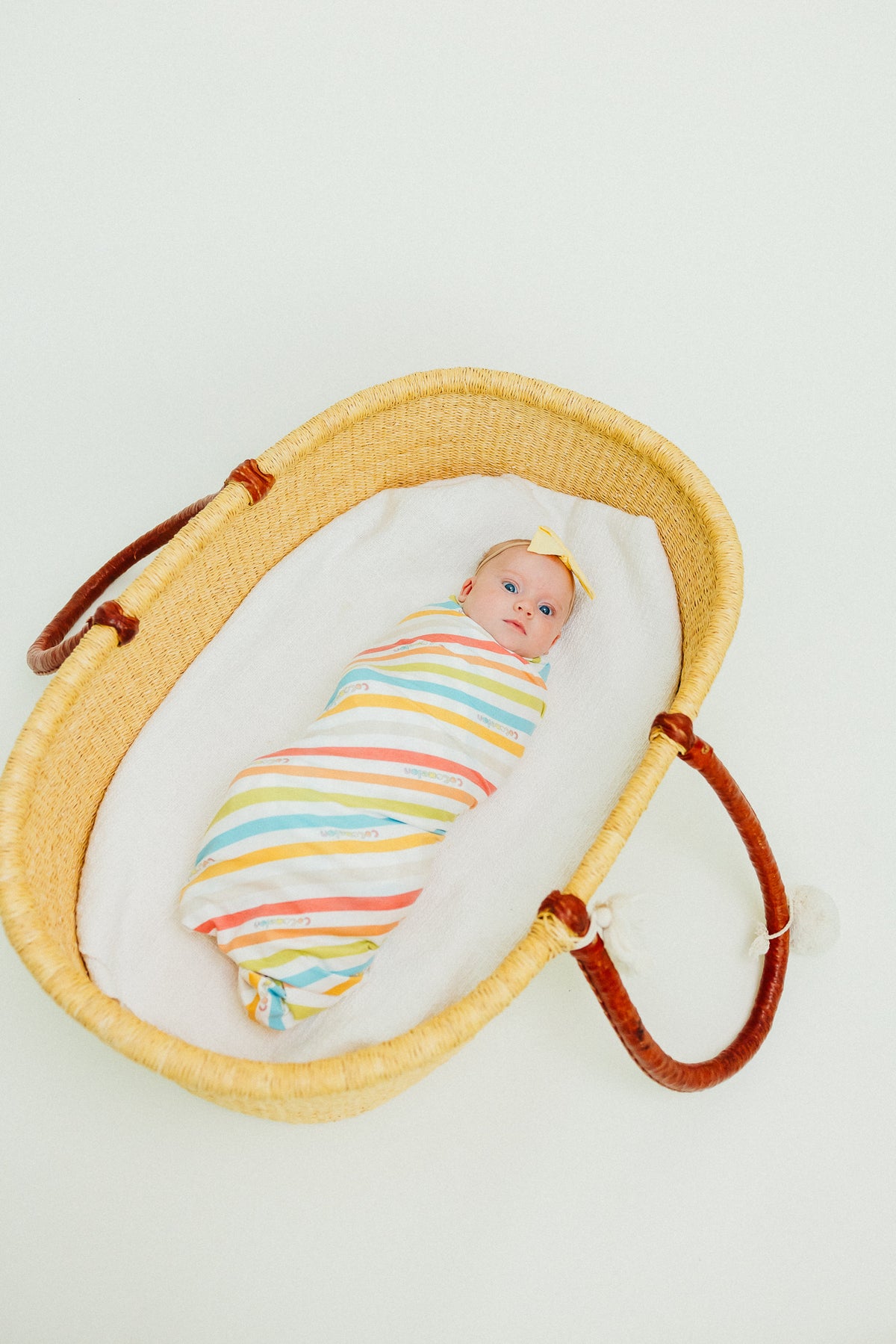 Knit Swaddle Blanket - CoComelon Stripe