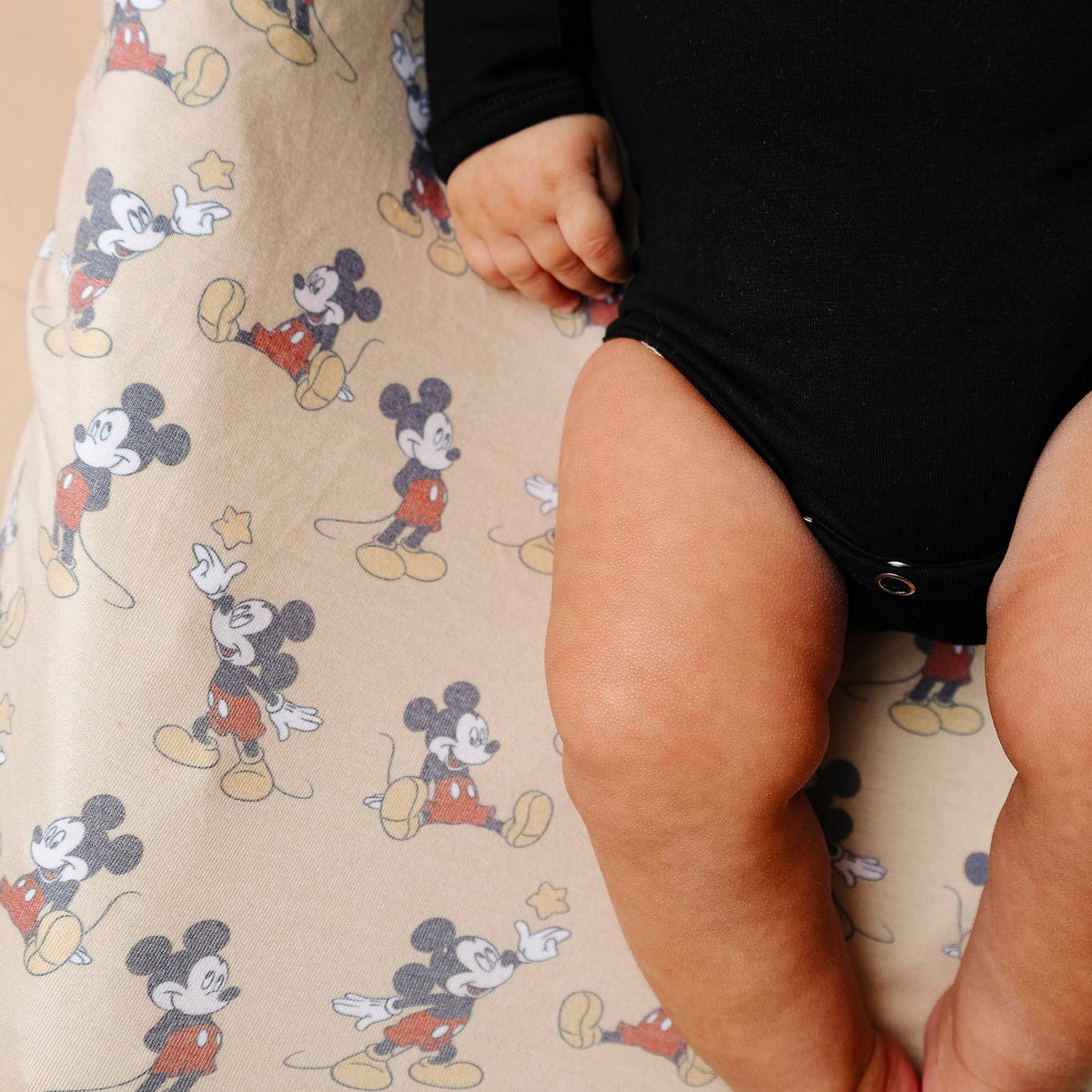 Premium Knit Diaper Changing Pad Cover - Mickey Mouse