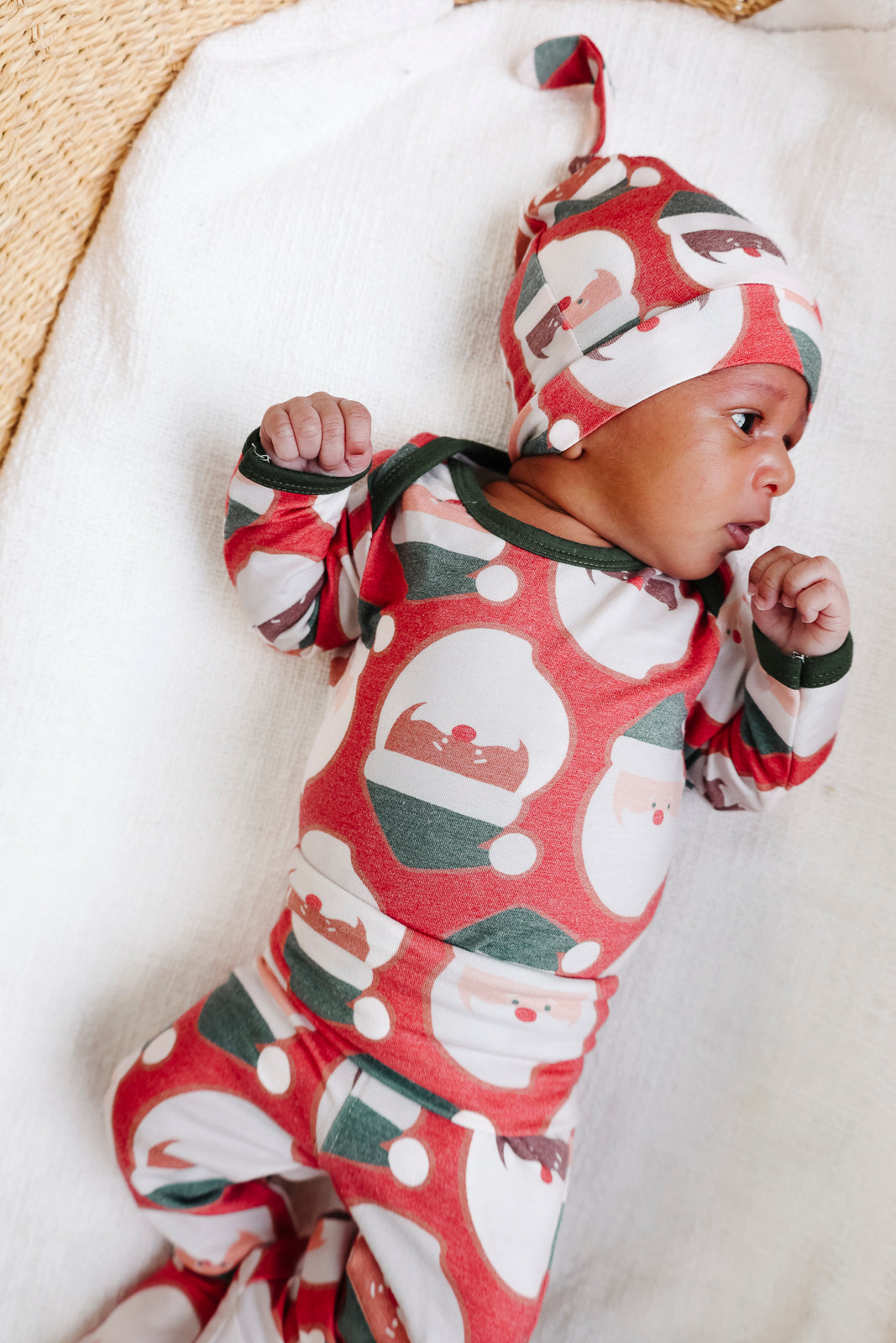 Footed Baby Pants - Claus