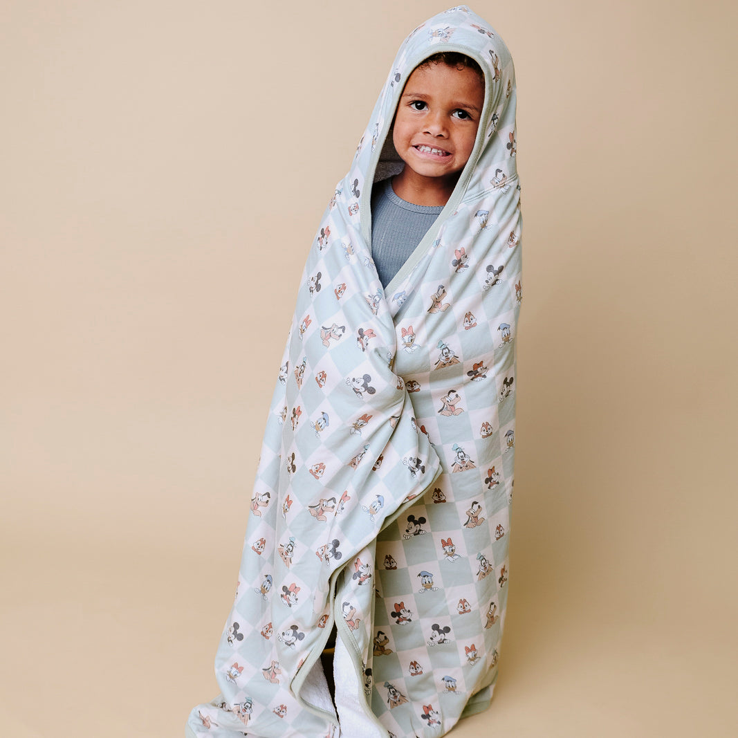 Premium Big Kid Hooded Towel - Mickey Mouse and Friends