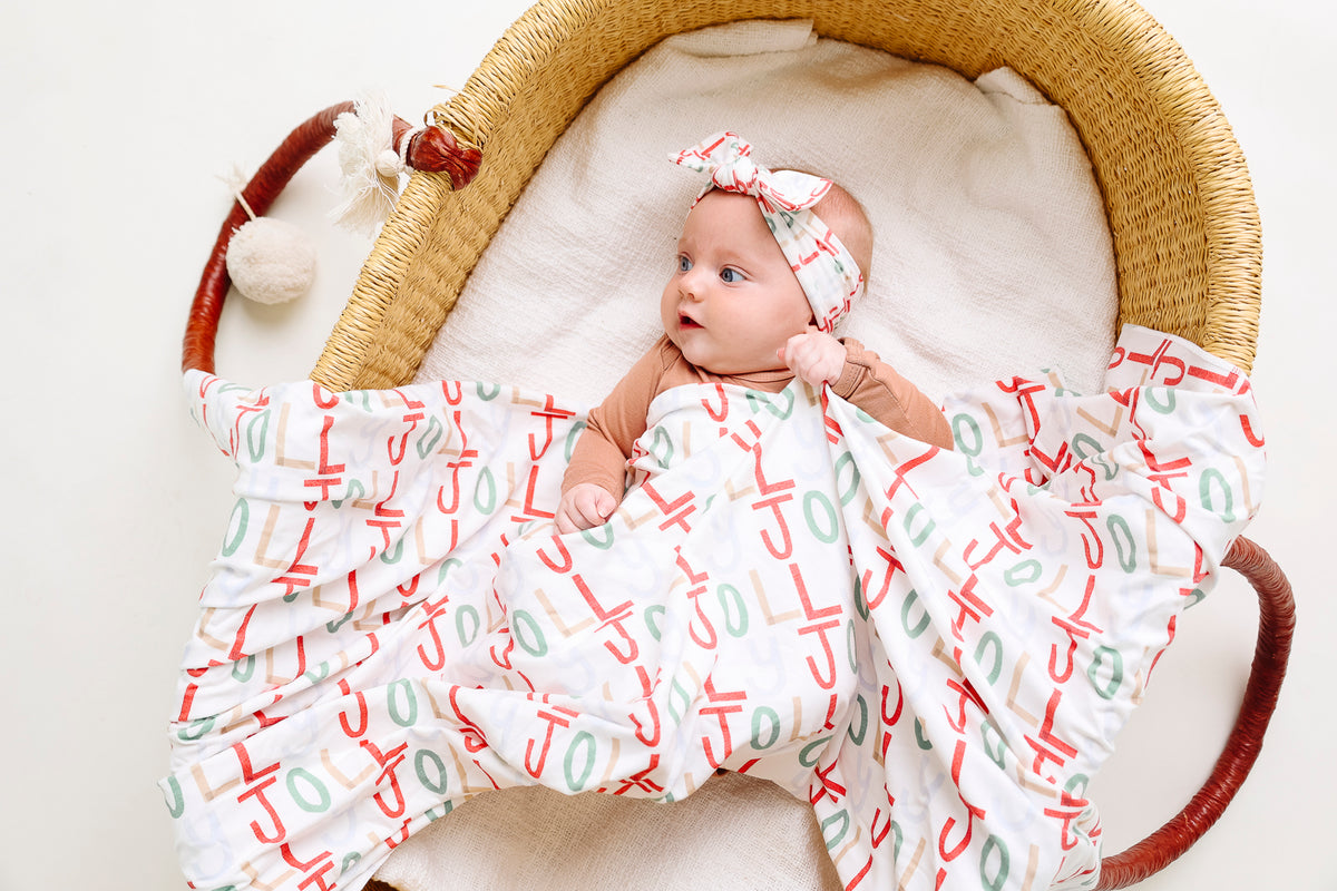 Knit Swaddle Blanket - Jolly