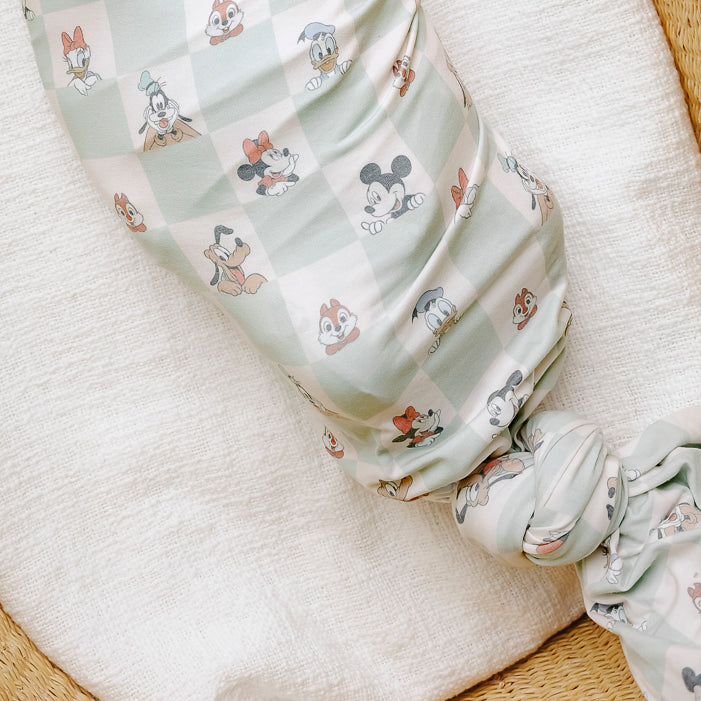 Knit Swaddle Blanket - Mickey Mouse and Friends