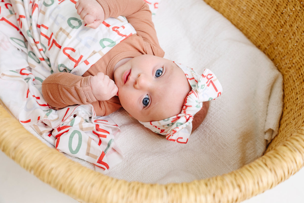 Knit Headband Bow - Jolly