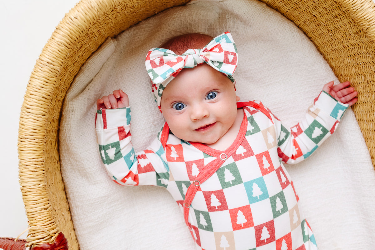 Newborn Knotted Gown - Fraser