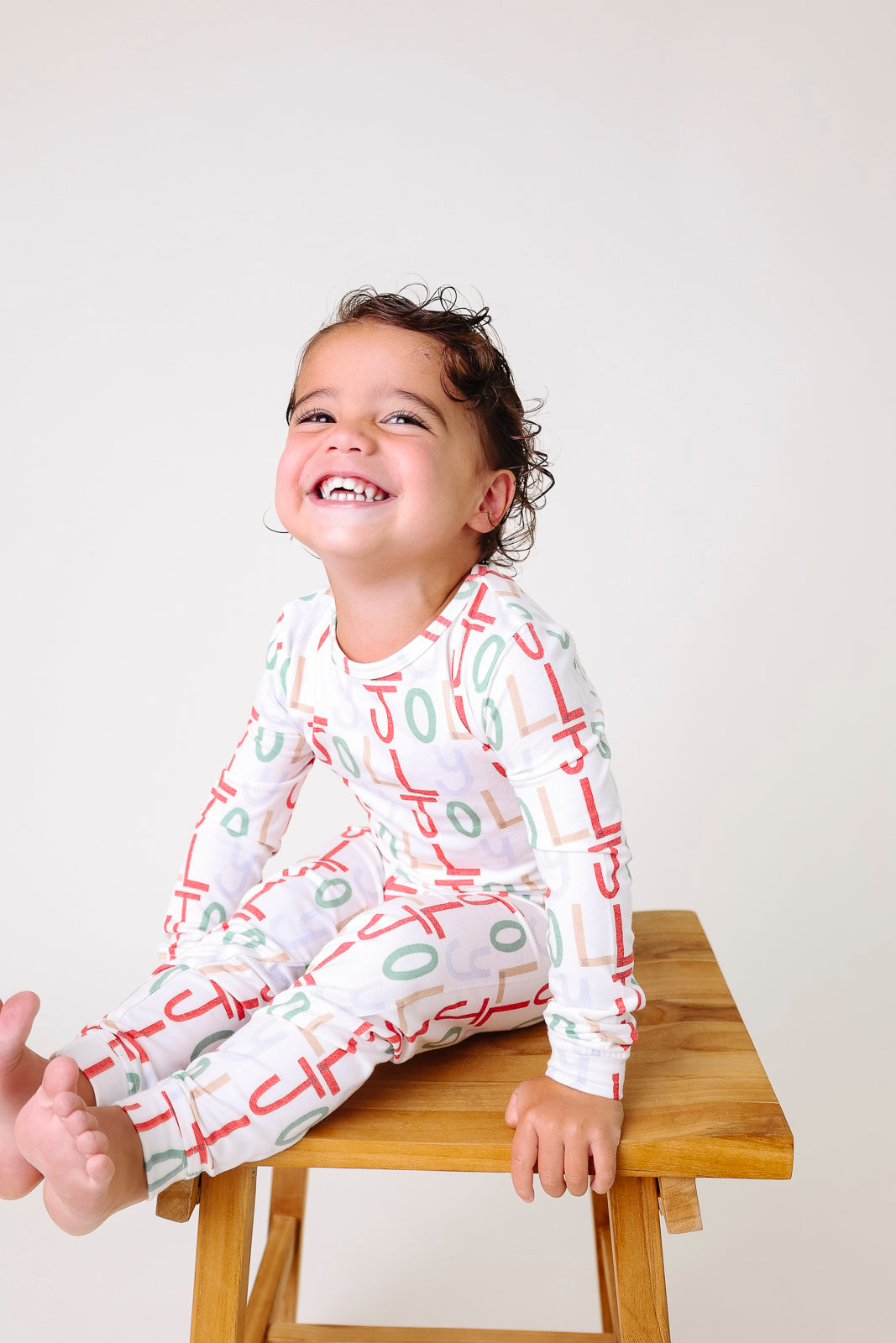 2pc Long Sleeve Pajama Set - Jolly