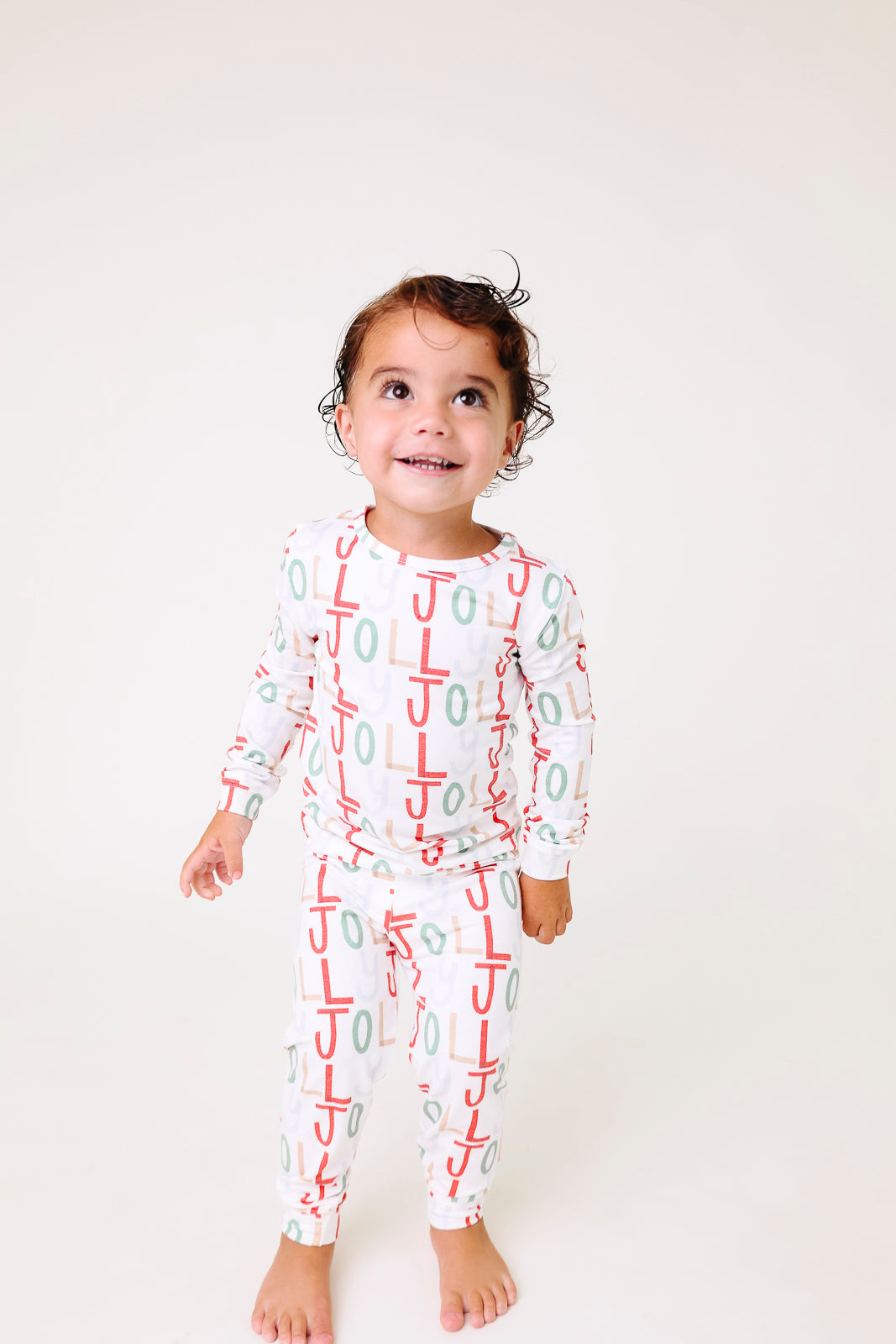 2pc Long Sleeve Pajama Set - Jolly