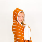 Premium Big Kid Hooded Towel - Camel