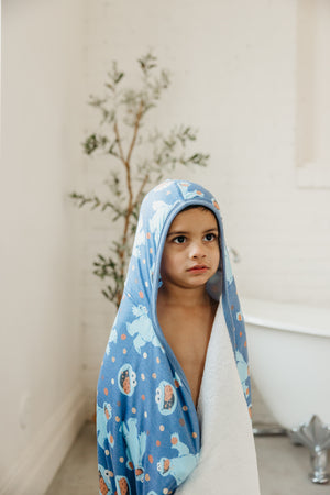 Premium Big Kid Hooded Towel - Ducky | Copper Pearl