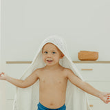 Premium Baby Knit Hooded Towel - Haze