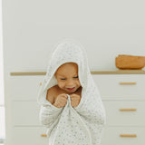 Premium Baby Knit Hooded Towel - Haze