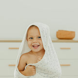 Premium Baby Knit Hooded Towel - Haze