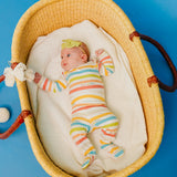 Footed Baby Pants - CoComelon Stripe