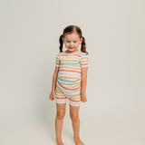 2pc Short Sleeve Pajama Set - CoComelon Stripe