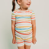 2pc Short Sleeve Pajama Set - CoComelon Stripe