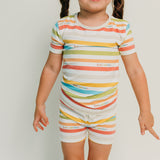 2pc Short Sleeve Pajama Set - CoComelon Stripe