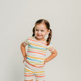 2pc Short Sleeve Pajama Set - CoComelon Stripe