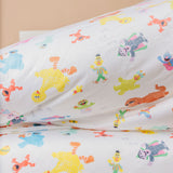 Premium Twin Sheet Set - Sesame Friends