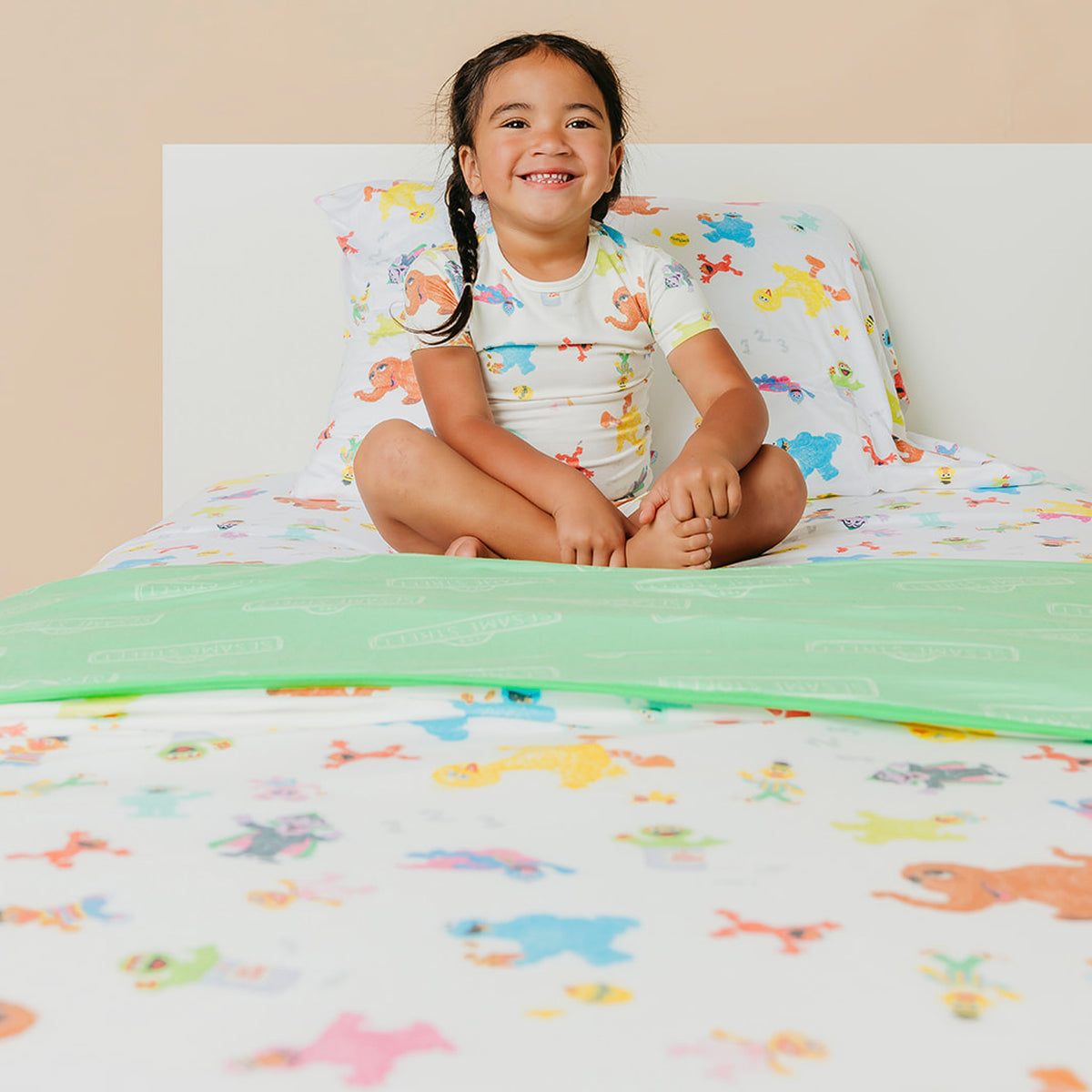 Twin Cloud Comforter - Sesame Friends