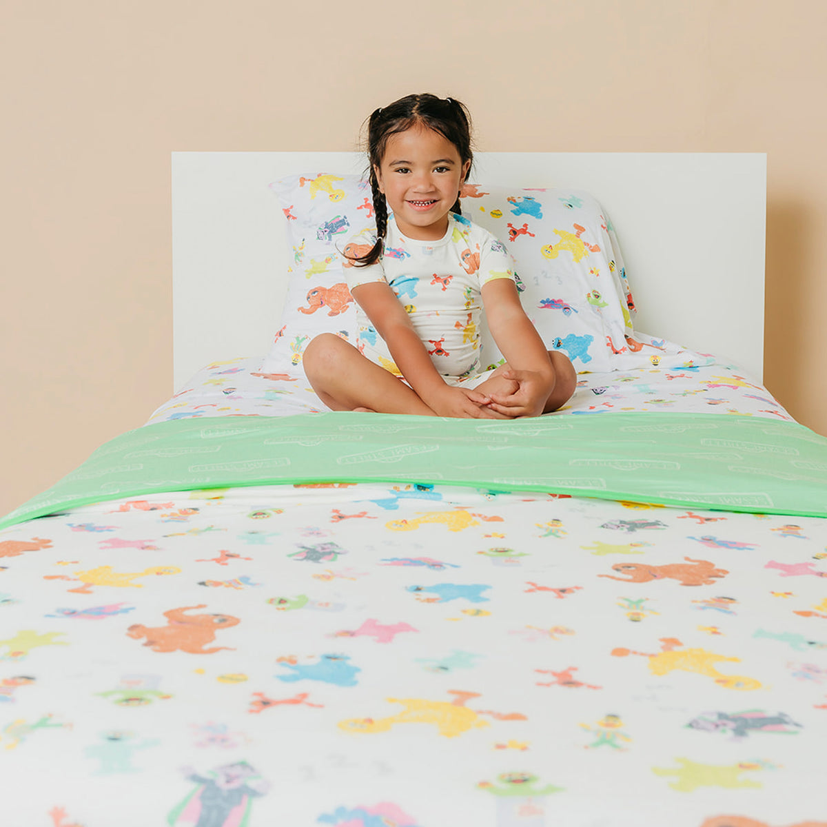 Twin Cloud Comforter - Sesame Friends