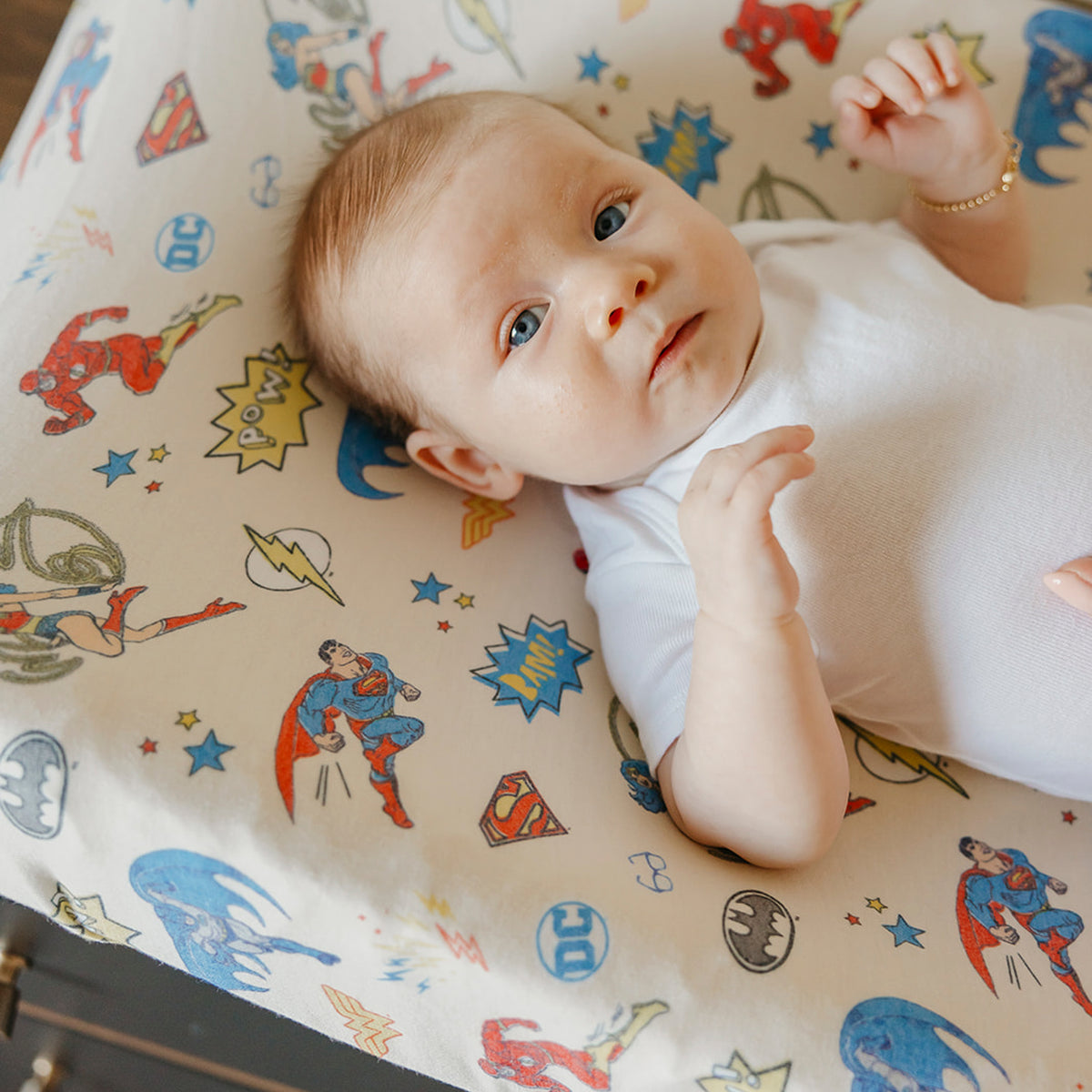 Premium Knit Diaper Changing Pad Cover - Justice League™