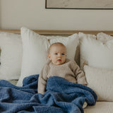 Sweater Blanket- Navy