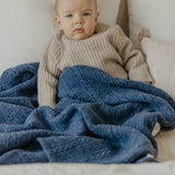 Sweater Blanket- Navy