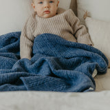 Sweater Blanket- Navy