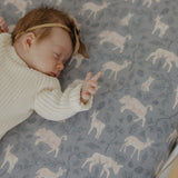 Premium Knit Fitted Crib Sheet - Timber