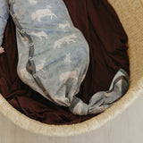 Newborn Knotted Gown - Timber