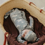 Newborn Knotted Gown - Timber