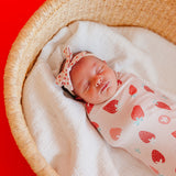 Ribbon Baby Bow - Strawberry