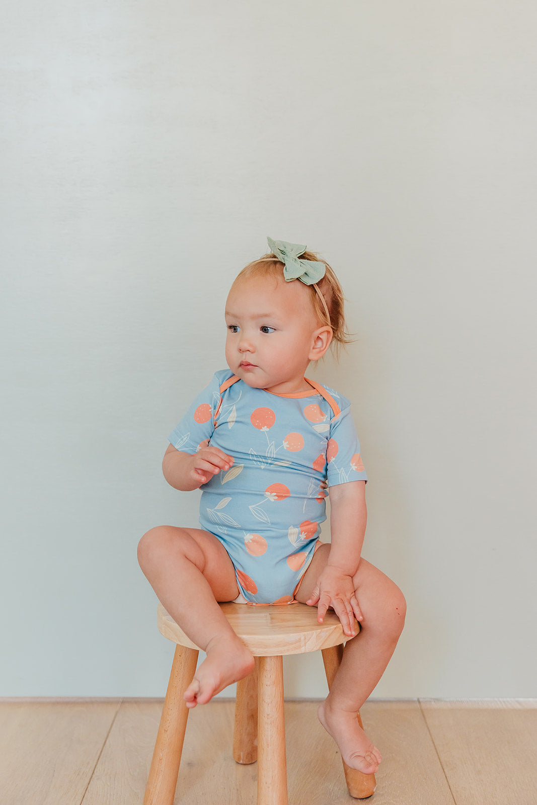 Short Sleeve Bodysuit - Clementine